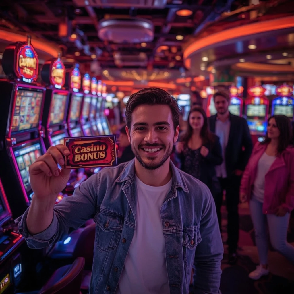 una persona con un bono de LEÓN CASINO