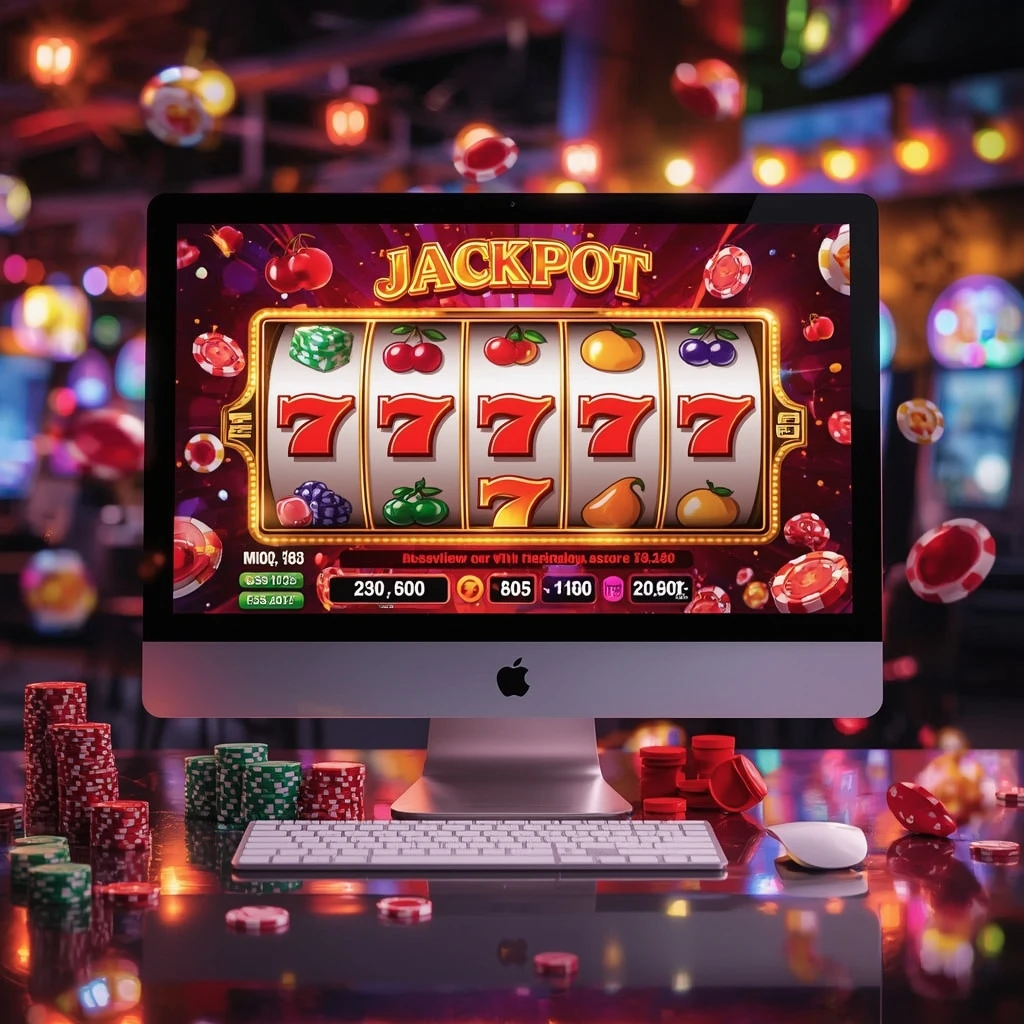 tragamonedas en el monitor LEÓN CASINO